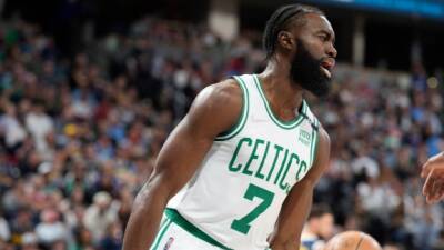 Brown, Tatum lead sizzling Celtics over Nuggets