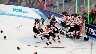 Ohio State women’s hockey wins 1st NCAA title with late deflected goal