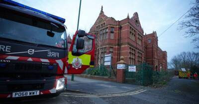 LIVE: Firefighters rush to tackle blaze at former Hyde Library building