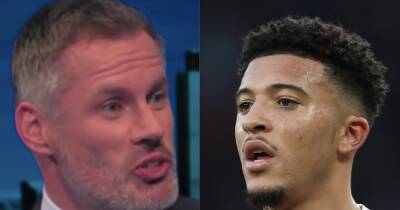 Jamie Carragher has been proven right about Manchester United's signing of Jadon Sancho