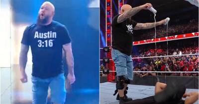 Kevin Owens - Wwe Raw - Steve Austin - Stone Cold Steve Austin: Kevin Owens with hilarious cosplay of his WrestleMania opponent - givemesport.com -  Chicago