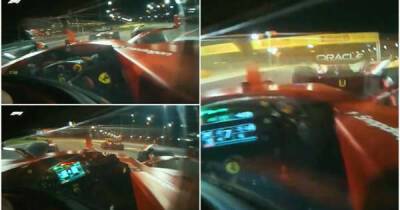 Charles Leclerc's helmet cam during battle with Max Verstappen at Bahrain GP is mind-blowing
