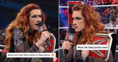 WWE fans go wild as Becky Lynch delivers 'best promo ever' ahead of WrestleMania