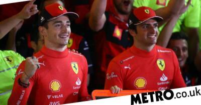 Charles Leclerc’s horseplay sums up the mood after Ferrari’s flying start