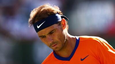 ‘Not good news’ – Rafael Nadal out for four to six weeks with cracked rib suffered at Indian Wells