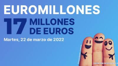 Euromillones: comprobar los resultados del sorteo de hoy, martes 22 de marzo