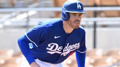 First baseman Freddie Freeman 'looks good in blue,' makes spring debut for Los Angeles Dodgers