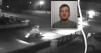 Terrifying moment man fired shotgun four times at fleeing car as motorbike gangster jailed - manchestereveningnews.co.uk - Manchester