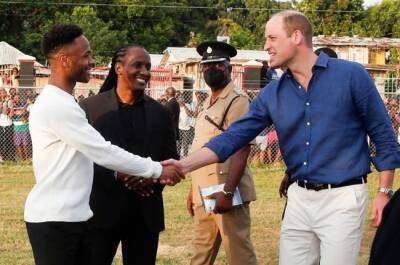 WATCH | Prince William sets up Raheem Sterling with a goal in soccer match in Jamaica