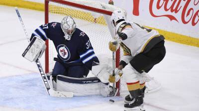 Connor Hellebuyck makes 42 saves as Jets beat Golden Knights