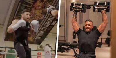 Conor Macgregor - Dustin Poirier - Watch Conor McGregor Takes His New ‘Tank’ Physique for a Spin in a Boxing Pad Session - msn.com - Usa - Ireland