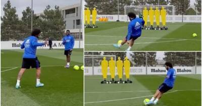 Marcelo: Real Madrid star scores free-kicks for fun in training - givemesport.com - Brazil