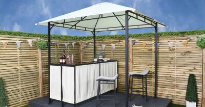 The Range is selling a party gazebo that turns into garden into a pub