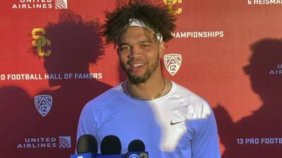 Caleb Williams gets to work after move from Oklahoma to USC