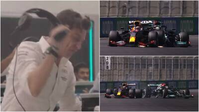 Max Verstappen - Lewis Hamilton - Christian Horner - George Russell - Sergio Perez - Charles Leclerc - Carlos Sainz - Hamilton & Verstappen crash, Wolff smashes headphones: 2021's bonkers Saudi Arabia GP - givemesport.com - Saudi Arabia - Bahrain -  Jeddah