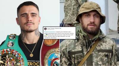 George Kambosos Jr sends classy message to Vasyl Lomachenko amid Ukraine war