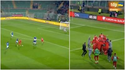 Roberto Mancini - North Macedonia eliminate Italy from World Cup with 92nd-minute stunner - givemesport.com - Italy - Macedonia