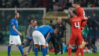 Italy suffer fresh World Cup misery after shock play-off loss to North Macedonia