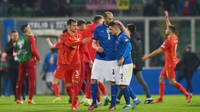 Italy's Roberto Mancini on World Cup miss after North Macedonia shock: 'I don't know what to say'