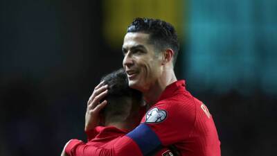 Cristiano Ronaldo - Burak Yilmaz - Diogo Jota - Matheus Nunes - Portugal survive late scare to set up World Cup showdown with North Macedonia - thenationalnews.com - Qatar - Portugal - Italy - Turkey - Macedonia -  Santos