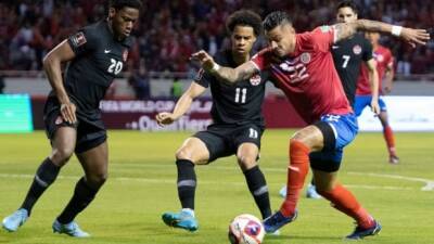 Tenacious 10-man Canada falls to Costa Rica in 1st loss of World Cup qualifying campaign