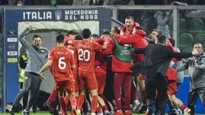 Watch: Crazy Scenes As North Macedonia Beat Italy To Pull Off One Of Football's Greatest Upsets