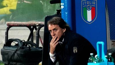 Roberto Mancini - North Macedonia - Roberto Mancini lost for words after Italy's stunning World Cup exit - rte.ie - Britain - Switzerland - Italy - Macedonia