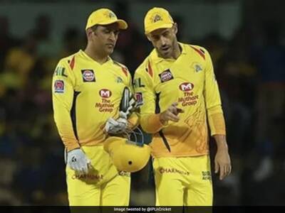 "Was Lucky Enough": Faf Du Plessis On Playing Under MS Dhoni Ahead Of IPL 2022