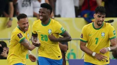 Brazil 4-0 Chile: Vinicius Junior scores first international goal in World Cup qualifying win