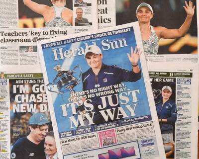 Ashleigh Barty signs off from tennis with another inspirational message - arabnews.com