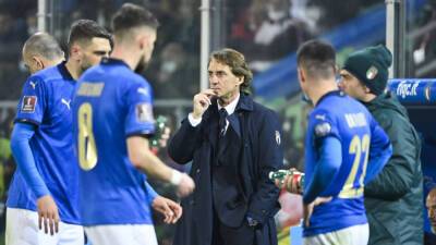 Roberto Mancini - Gabriele Gravina - North Macedonia - Italy miss second successive World Cup after Mancini’s ‘biggest disappointment’ - guardian.ng - Qatar - Portugal - Italy - Macedonia