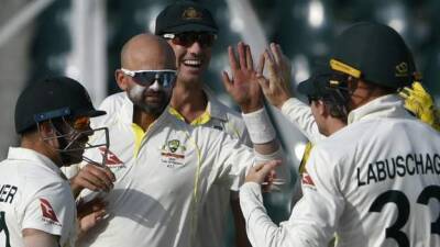 Australia in Pakistan: Nathan Lyon's five-wicket haul leads tourists to Test series victory