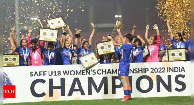 Indian team clinches SAFF U-18 Women's Championship title