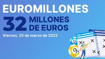 Euromillones: comprobar los resultados del sorteo de hoy, viernes 25 de marzo