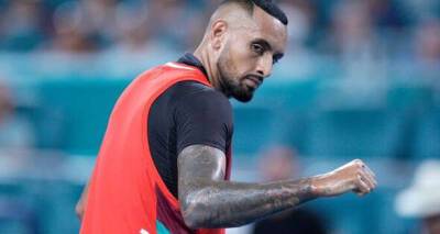 Nick Kyrgios fights off injury worry to blow Andrey Rublev away in superb Miami Open win