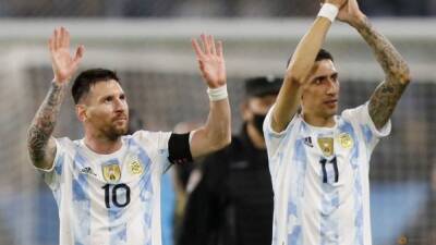 Lionel Messi - Angel Di-Maria - saint Germain - Nicolas Gonzalez - Messi praises home fans in possible farewell before World Cup - channelnewsasia.com - Colombia - Argentina -  Buenos Aires - Venezuela - Chile
