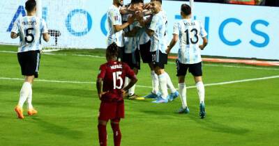 Lionel Messi - Copa America - Angel Di-Maria - Lionel Scaloni - Rodrigo De-Paul - Nicolas Gonzalez - Soccer-Messi scores on Argentina return in 3-0 win over Venezuela - msn.com - Qatar - Brazil - Colombia - Usa - Argentina -  Buenos Aires - Venezuela - Chile - Ecuador - Uruguay - Peru