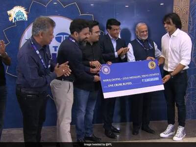 Watch: Neeraj Chopra Among Olympians Honoured Ahead Of IPL 2022 Opener