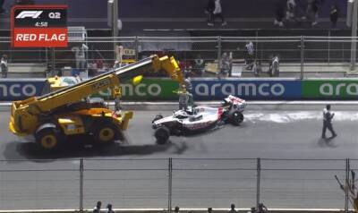 F1: Mick Schumacher suffers serious crash at Saudi Arabian GP