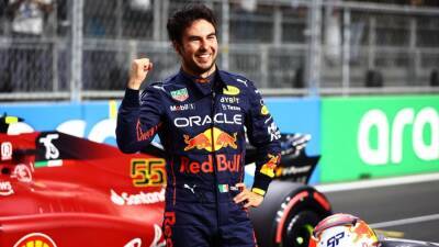 Max Verstappen and Christian Horner 'so pleased' for Sergio Perez after 'great job' earns pole for Red Bull