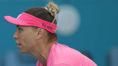 Danielle Collin - 'No War': Russia's Zvonareva sends message at Miami Open - channelnewsasia.com - Russia - Ukraine - Usa - Australia - Belarus - county Miami - New York - India - county Collin