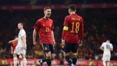 Ferran Torres - David Raya - Dani Olmo - Luis Enrique - ESPAÑA 2 - ALBANIA 1 Olmo salva la fiesta - en.as.com - Albania