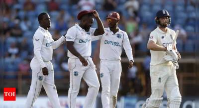 Joe Root - West Indies - Kyle Mayers - Joshua Da-Silva - Jayden Seales - 3rd Test: West Indies on the verge of stunning series win over England - timesofindia.indiatimes.com -  Trinidad - Grenada