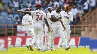 Joe Root - Jonny Bairstow - Alex Lees - Chris Woakes - Kyle Mayers - Dan Lawrence - Jack Leach - WI vs ENG, 3rd Test: Kyle Mayers' Golden Arm Destroys England To Leave West Indies On Verge Of Victory - sports.ndtv.com - county Stokes