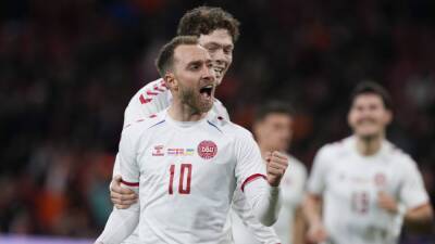 Christian Eriksen - Steven Bergwijn - Jannik Vestergaard - Nathan Ake - Christian Eriksen makes 'perfect' return for Denmark after scoring stunner in friendly - thenationalnews.com - Qatar - Finland - Germany - Denmark - Netherlands - Serbia -  Memphis