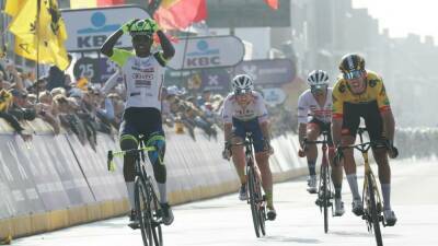 Christophe Laporte - Biniam Girmay becomes first Eritrean to win cycling World Tour race - france24.com - France - Belgium - Eritrea