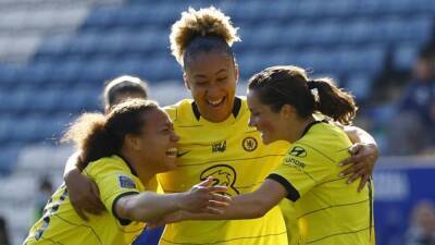 Chelsea thrash Leicester 9-0 to go top of WSL