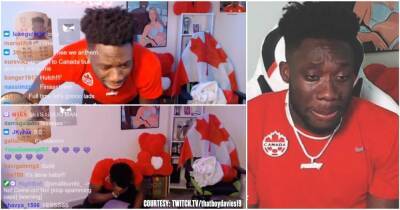 Alphonso Davies' beautiful live reaction to Canada's World Cup qualification