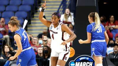 Aliyah Boston leads South Carolina back to Final Four after rout of Creighton