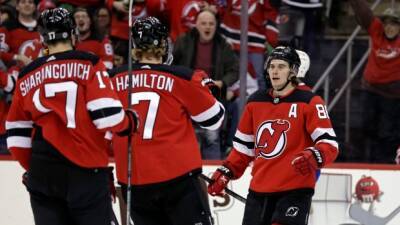 Jack Hughes - Cole Caufield - Hughes scores twice, Devils beat Canadiens in shootout - tsn.ca - state New Jersey